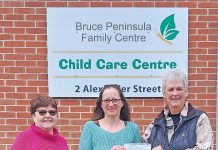SWANS Donate $1,000 to Bruce Peninsula Family Centre
