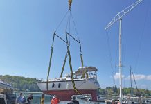 54 Boats Moved Into Harbour For Lion’s Head Crane Day
