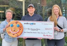 Hepworth and Wiarton Tim Hortons Smile Cookie Campaign HelpsRaise $12,407 to Support Bruce Peninsula Hospitals Foundation