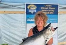 25.62 lb Salmon Weighed In at Lion’s Head Station Wins 1st Place at Chantry Chinook Classic Derby