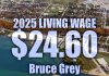 Living Wage Rises to $24.60/hr in Bruce-Grey Counties