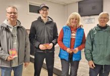 Teams Haayema and Hill Take 1st at Lion’s Head and District Curling Club First Draw