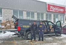 Annual “Stuff The Cruiser” Collects Almost 1,500 lbs ofFood for Lion’s Head & District Foodbank