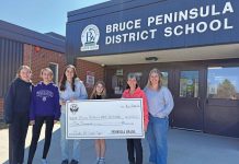 SWANS Donate To BPDS Grade 7/8 Class Trip to Ottawa