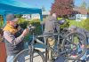 Steady Flow of Bikes at Bruce Men’s Shed Bicycle Tuneup Event