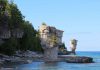 How Were the Flowerpot Rock Structures Created?