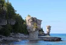 How Were the Flowerpot Rock Structures Created?