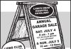 Lion’s Head Hospital Auxiliary Annual Yard Sale Extravaganza July 4 & 5