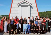 25 Grads in Bruce Peninsula District School Grade 8 Class for 2026