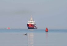 Lost Buoy Washed up at Johnston Harbour Recovered by Coast Guard
